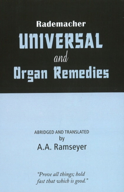 Rademacher Universal & Organ Remedies, Paperback / softback Book