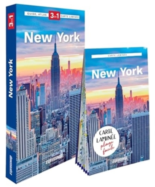 New York explore guide + atlas + map, Paperback / softback Book