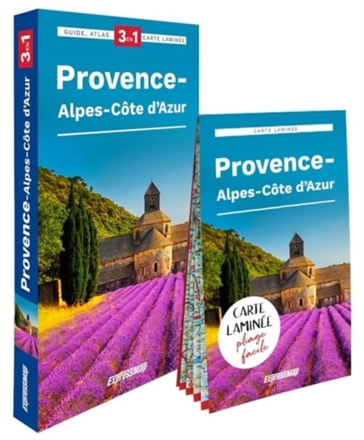 Provence-Alpes-Cote d'Azur explore guide + atlas + map, Paperback / softback Book