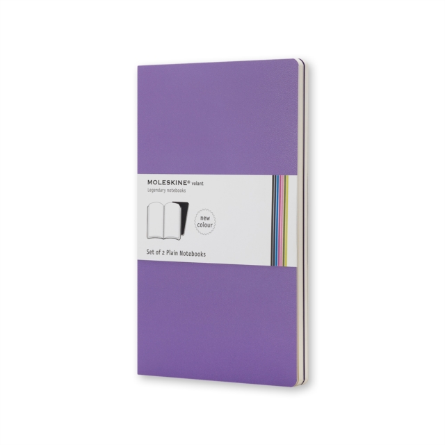 Moleskine Volant Pocket Plain Light Violet & Brilliant Violet 2-set, Multiple copy pack Book