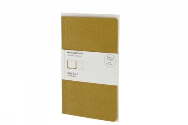 Moleskine Note Card with Envelope - Large Mustard Yellow, Cards Book