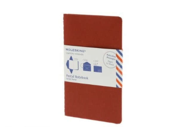 Moleskine Postal Notebook - Large Cranberry Red, Notebook / blank book Book