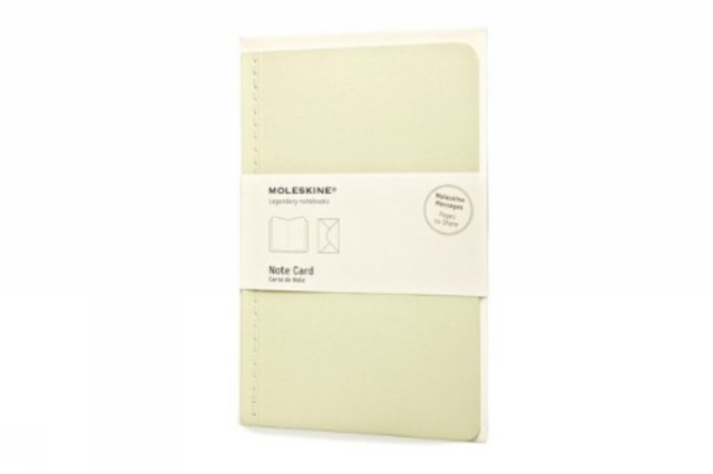 Moleskine Note Card With Envelope - Pocket Tea Green, Cards Book