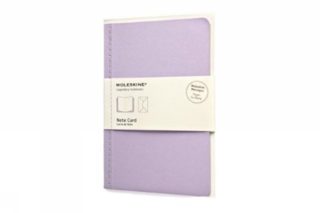 Moleskine Note Card With Envelope - Large Persian Lilac, Cards Book