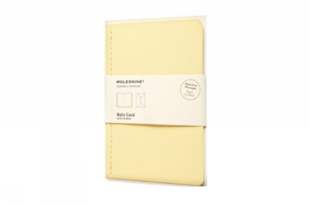 Moleskine Note Card With Envelope - Large Frangipane Yellow, Cards Book