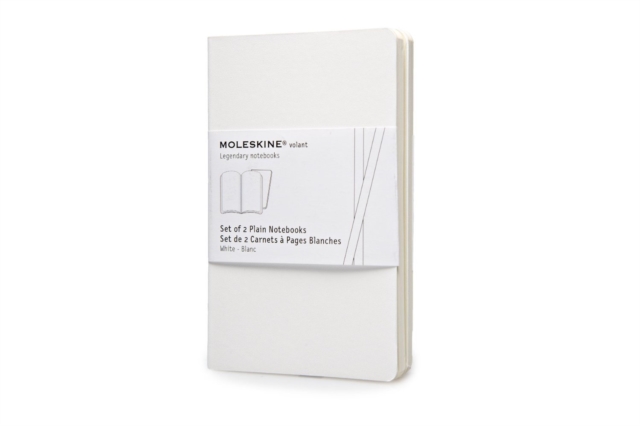 Moleskine Volant Pocket Plain White 2-set, Multiple copy pack Book