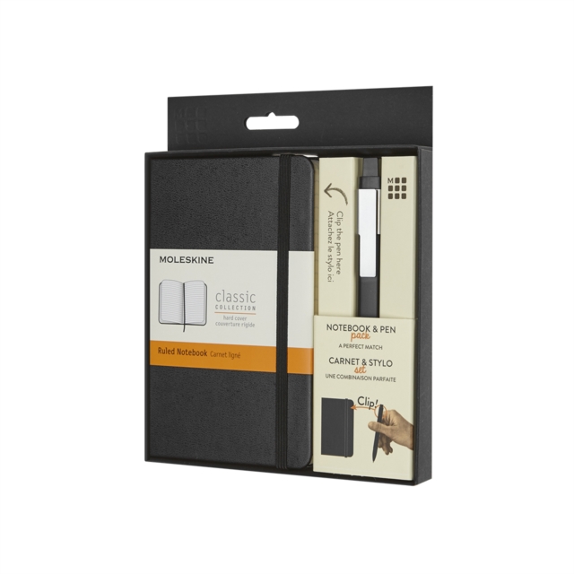 Moleskine Pocket Notebook And Classic Click Roller Pen - 0.5mm, Notebook / blank book Book