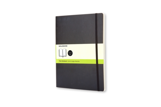 Moleskine Soft Extra Large Plain Notebook Black, Notebook / blank book Book