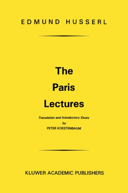 The Paris Lectures, Paperback / softback Book