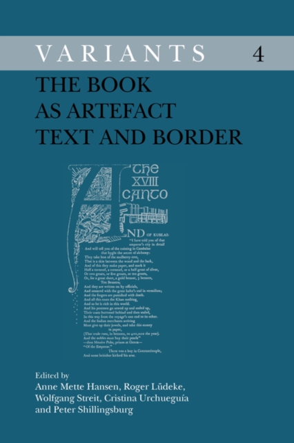 The Book as Artefact : Text and Border, Paperback / softback Book