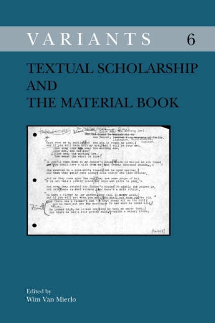 Textual Scholarship and the Material Book, Paperback / softback Book