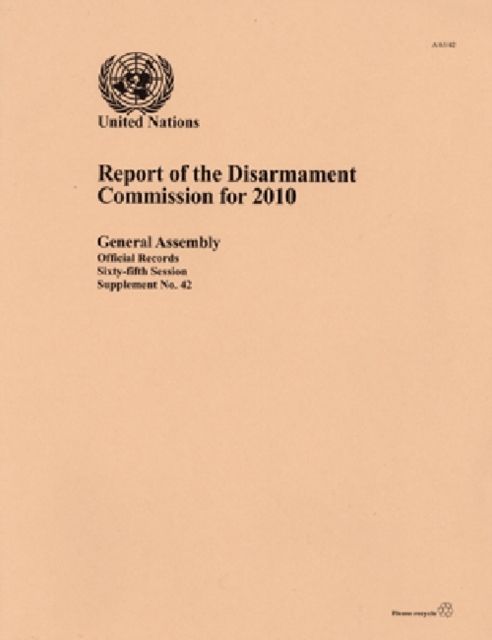 Report of the Disarmament Commission : 2020, Paperback / softback Book