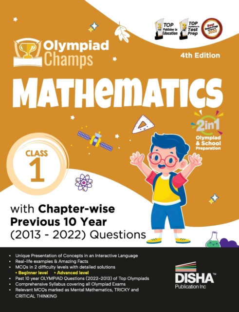 Olympiad Champs Mathematics Class 1 with Chapter-Wise Previous 10 Year (2013 - 2022) Questions Complete Prep Guide with Theory, Pyqs, Past & Practice Exercise, Paperback / softback Book