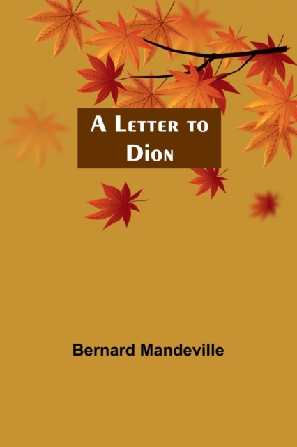 A Letter to Dion, Paperback / softback Book