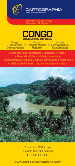 Congo, Sheet map, folded Book