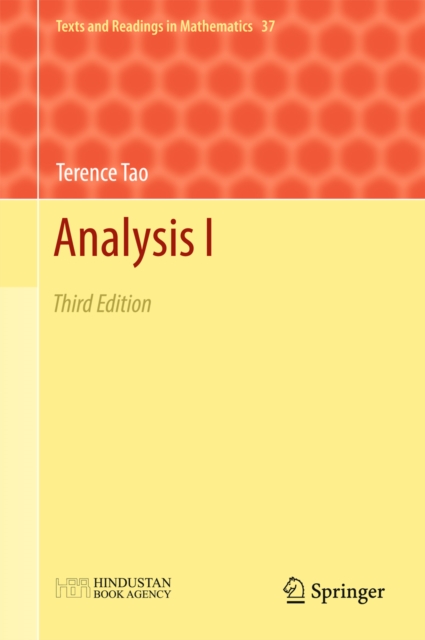 Analysis I : Third Edition, PDF eBook
