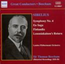 Symphony No. 4, En Saga, Finlandia (Beecham, Lpo) - CD