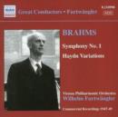 Symphony No. 1, Haydn Variations (Furtwangler, Vienna Po) - CD