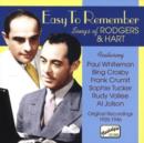 Easy to Remember: Songs of Rodgers and Hart - CD