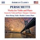 Persichetti: Works for Violin and Piano - CD