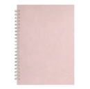 A4 Posh Pig Off White Paper 35lvs Pale Pink Silk - Book