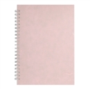 A4 Posh Pig White Paper 35lvs Pale Pink Silk - Book