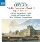 Jean-Marie Leclair: Violin Sonatas, Book 3: Op. 5, Nos. 1-4 - CD