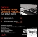 Chopin: Sonata No. 3, Op. 58/Complete Préludes - CD