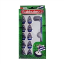 Subbuteo Game Blue/White Stripes Team Set - Book