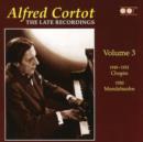 Late Recordings Vol. 3, The (Cortot) - CD