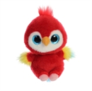 Lora Scarlet Macaw 5 Inch Soft Toy - Book