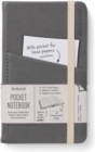 Bookaroo Pocket Notebook (A6) Journal - Charcoal - Book