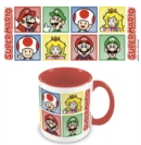 Super Mario (4 Colour) Red 11oz/315ml Coloured Inner Mug - Book
