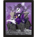 Nightmare Before Christmas (Graveyard) 10 x 8" 3D Lenticular Poster (Framed) - Book