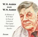 W.H. Auden Reads W.H. Auden - CD