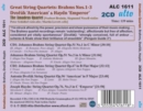 Brahms: String Quartets 1-3/Dvorák: 'American' Quartet/ - CD