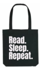 Read Sleep Repeat Tote Bag - Book
