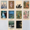 Literary Art - 10 Postcards - Book