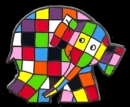 Elmer Looking Front Pin Badge - Book