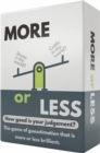 More or Less Card Game - Book