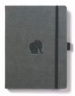 Dingbats A5+ Wildlife Grey Elephant Notebook - Plain - Book