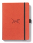 Dingbats A5+ Wildlife Orange Tiger Notebook - Dotted - Book