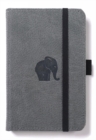 Dingbats A6 Pocket Wildlife Grey Elephant Notebook - Lined - Book