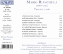 Mario Bianchelli: Cantate E Arie - CD