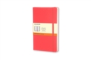 Moleskine Geranium Red Pocket Hard Ruled Notebook - Book