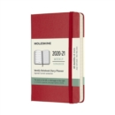 Moleskine 2021 18-Month Weekly Pocket Hardcover Diary : Scarlet Red - Book