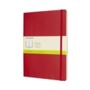 Moleskine Scarlet Red Extra Large Plain Notebook Soft - Book