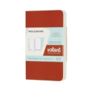 Moleskine Volant Journals XS Plain Coral Orange Aqua.Blue - Book