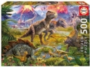 Educa Borras - Dinosaur Gathering 500 piece Jigsaw Puzzle - Book