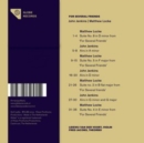 John Jenkins/Matthew Locke: For Several Friends - CD